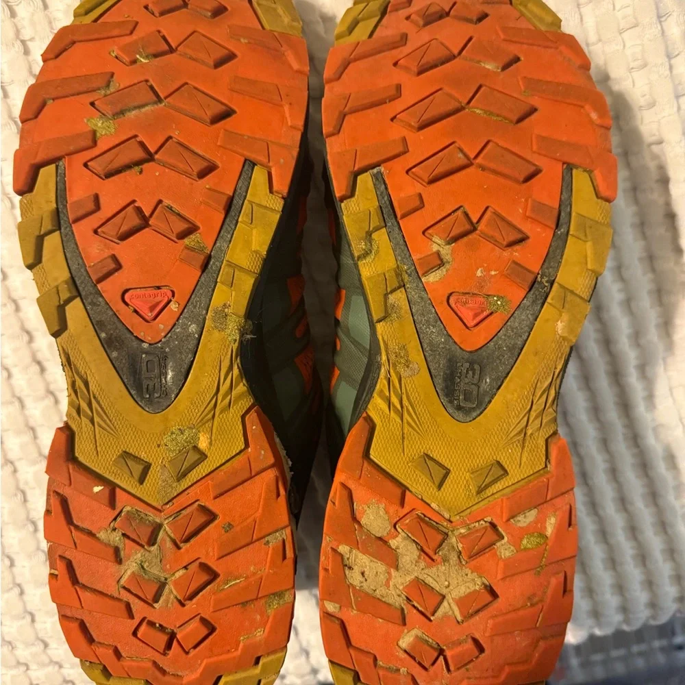 Salomon Men’s Orange and Black Trail Running Shoes